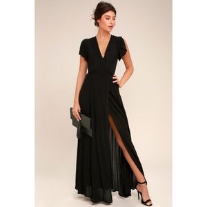 Lulu’s Black Wrap Dress